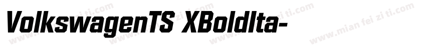 VolkswagenTS XBoldIta字体转换